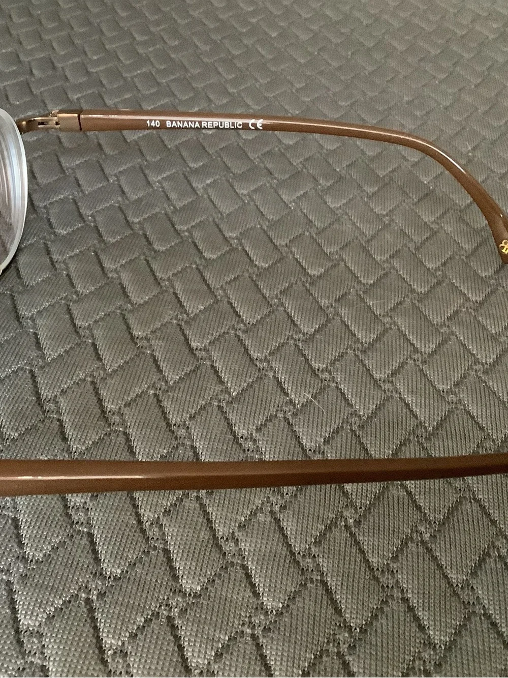 Banana Republic Brown and Gold Round Metal Glasses